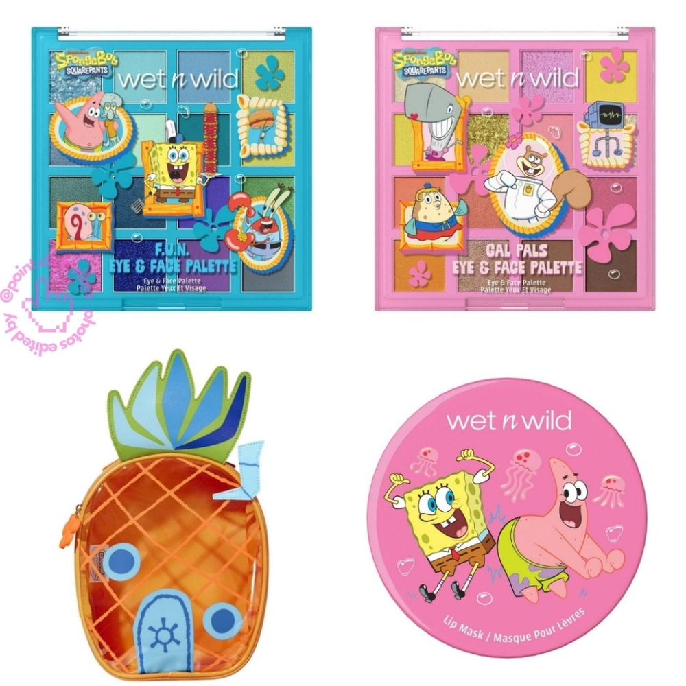Wet n Wild x SpongeBob SquarePants F.U.N Face & Eye SHADOW PALETTE 16 Colors NEW